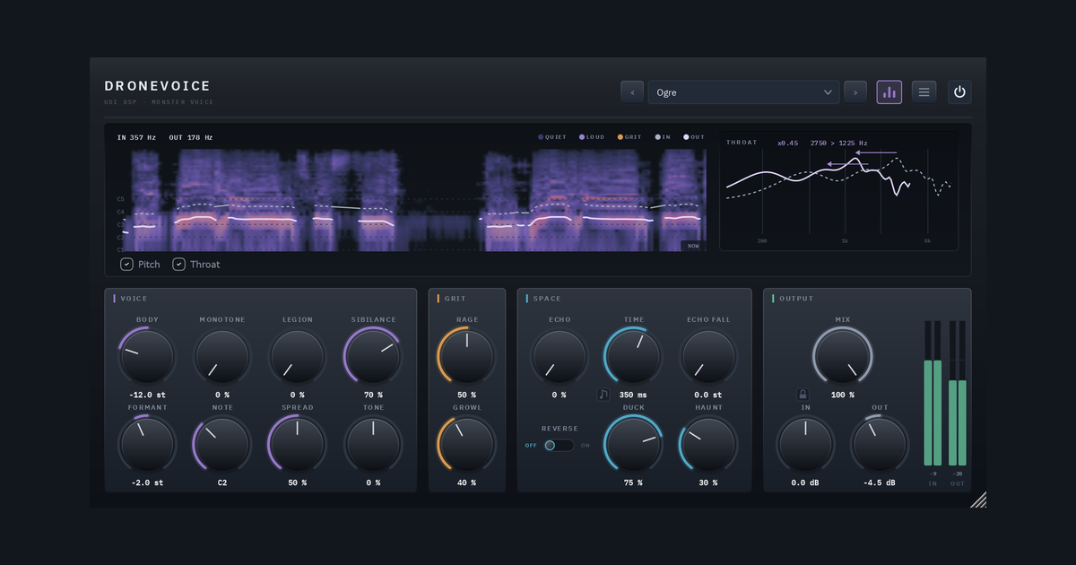 The Dronevoice panel