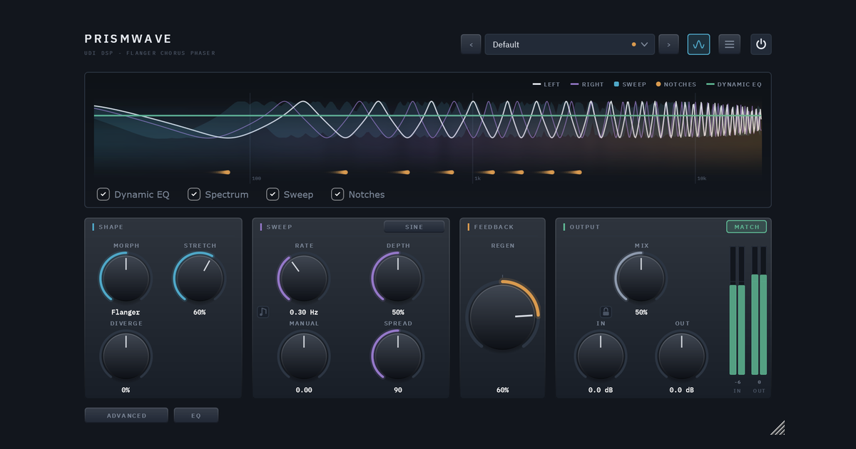 The Prismwave panel